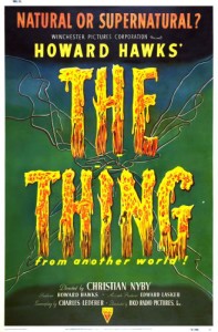 Original film poster from "The Thing from Another World," based on "Who Goes There?" by Don A. Stuart