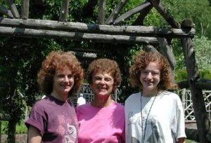 3 generations of curly hair, circa 2000