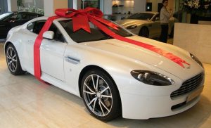 Gift wrapped Aston