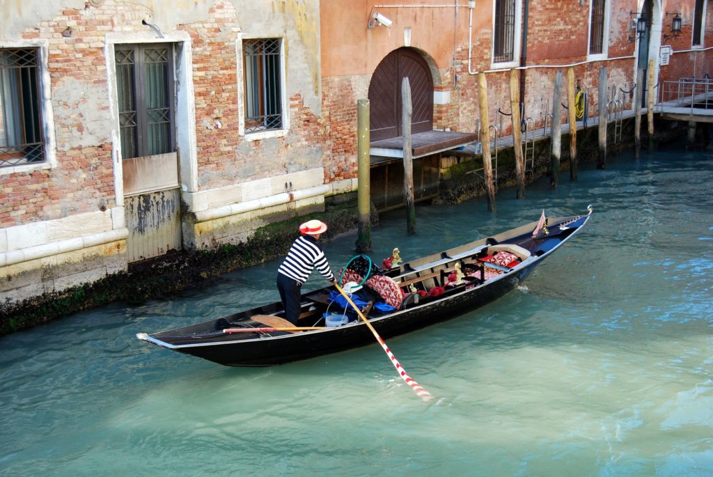 Venice gondolas