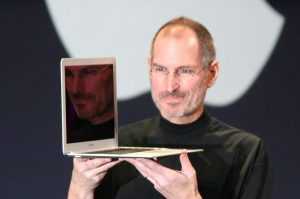 Steve Jobs with MacBook Air