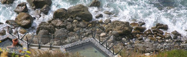 Esalen hot springs by Nate Bolt