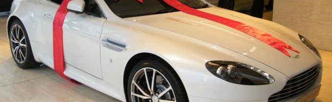 Gift wrapped Aston