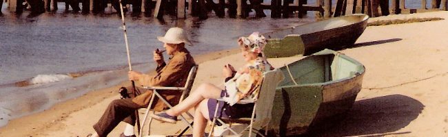 Elderly couple on Plum Island MA